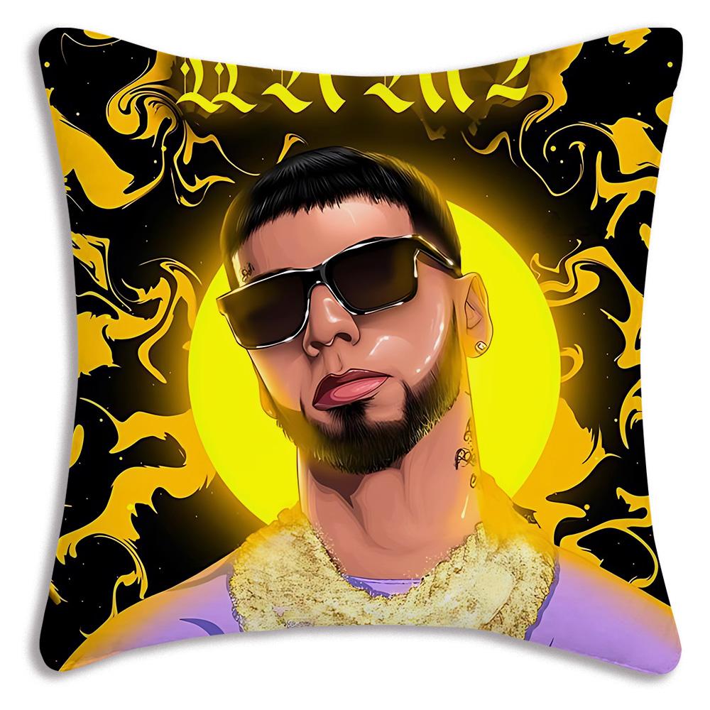 Fashion singer T-Travis Scotts Pillow Covers Cartoon Sofa Decorative Home Double-sided Printing Short Plush Cute Cushion Cover