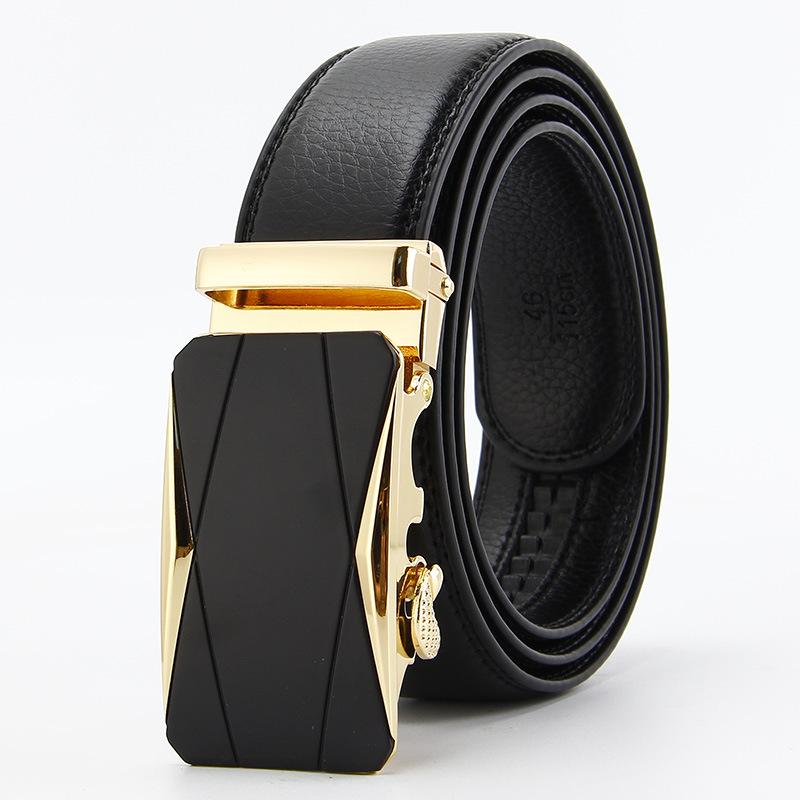 Microfiber Open Edge Automatic Buckle Belt Men's Casual Belt Men's Trouser Belt