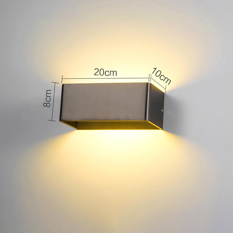 Outdoor Waterproof Wall Lamp Square Lamp Indoor Bedroom Living Room Wall Lights Outdoor Courtyard Porch Lamp Fixture lIGHTING