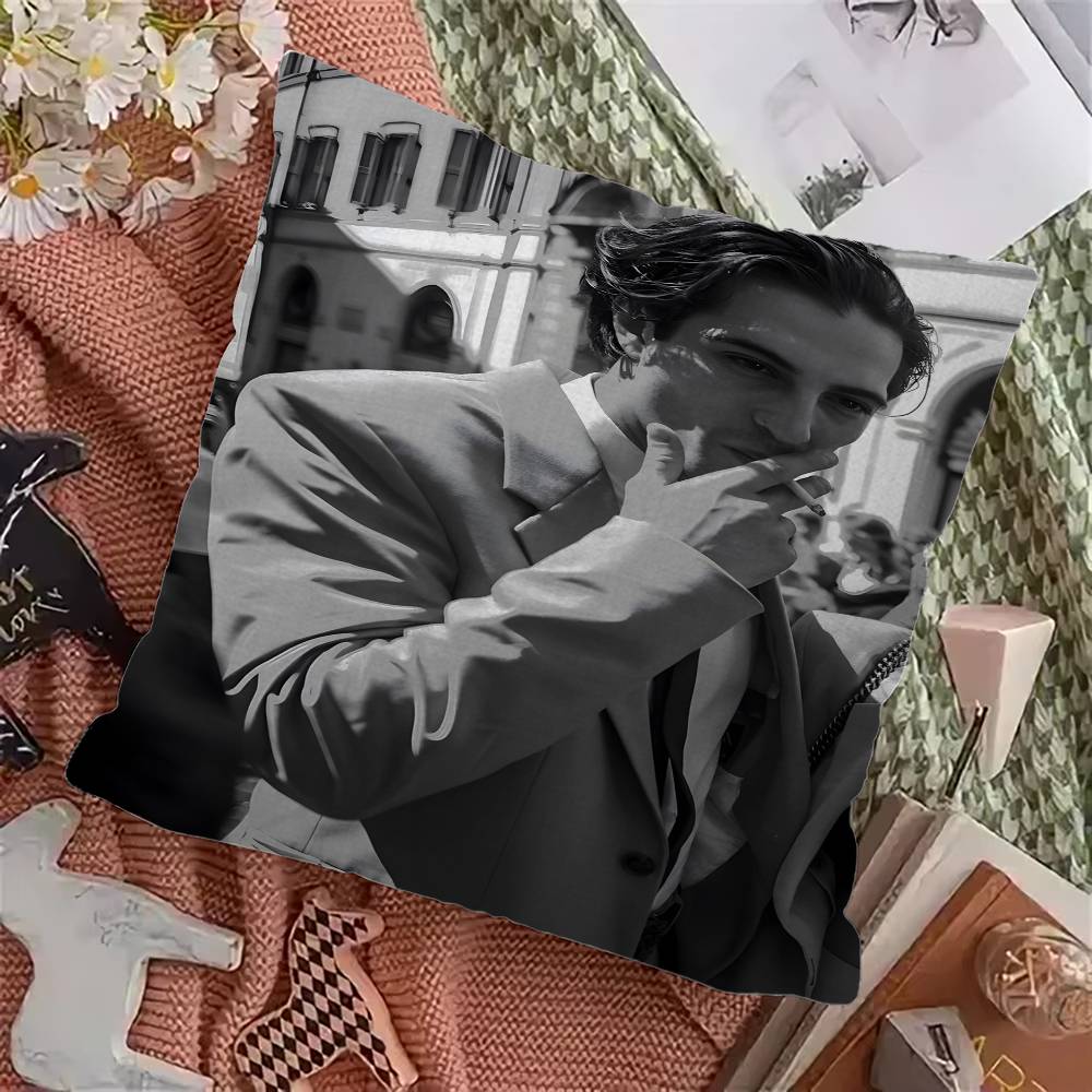 M-Maneskin D-Damiano David Band Personalized picture text home decorative pillows Household Gifts 45x45cm