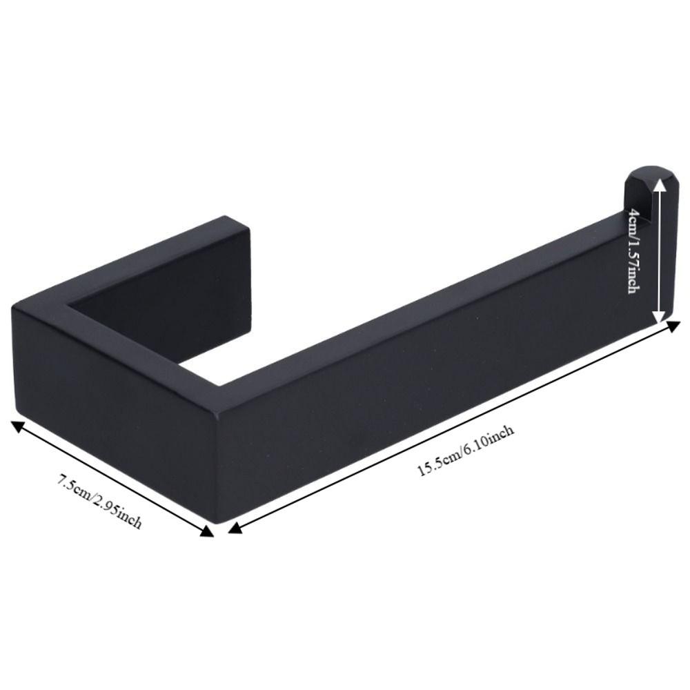 Stainless Steel Towel Rack Black Towel Bar Modern Toilet Paper Holder  Toilet Paper Holder
