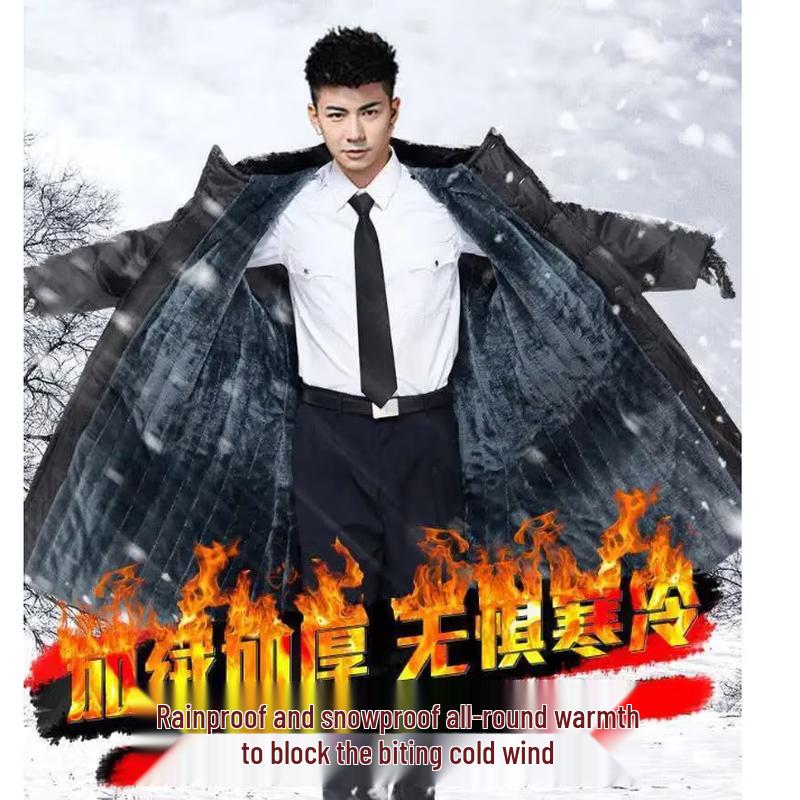 Men's Winter Thickened Cotton Overcoat