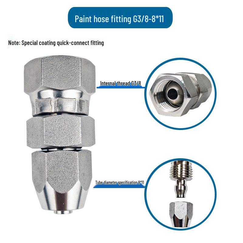 304 Stainless Steel Universal Quick-Connect Pipe Fittings for Spray Gun Equipment