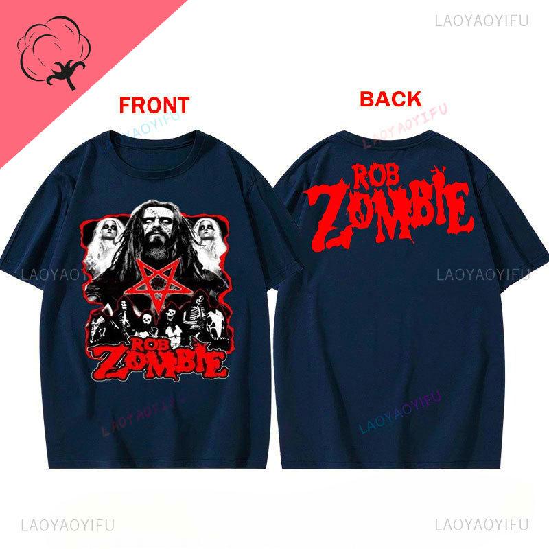 Camisetas Rob Zombie Dragula Graphic Tshirts Vintage Horror Classic Cotton Gothic Music Clothes Heavy Metal Fans Print Tee Top