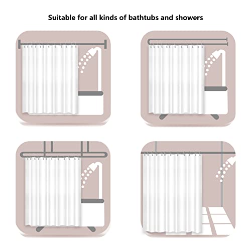 Pink Shower Curtain Rose Gold Palm Leaves Modern Luxury Shower Curtains Fabric Waterproof with Hooks