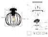 LOFT CEILING LAMP WIRE EDISON RETRO LED