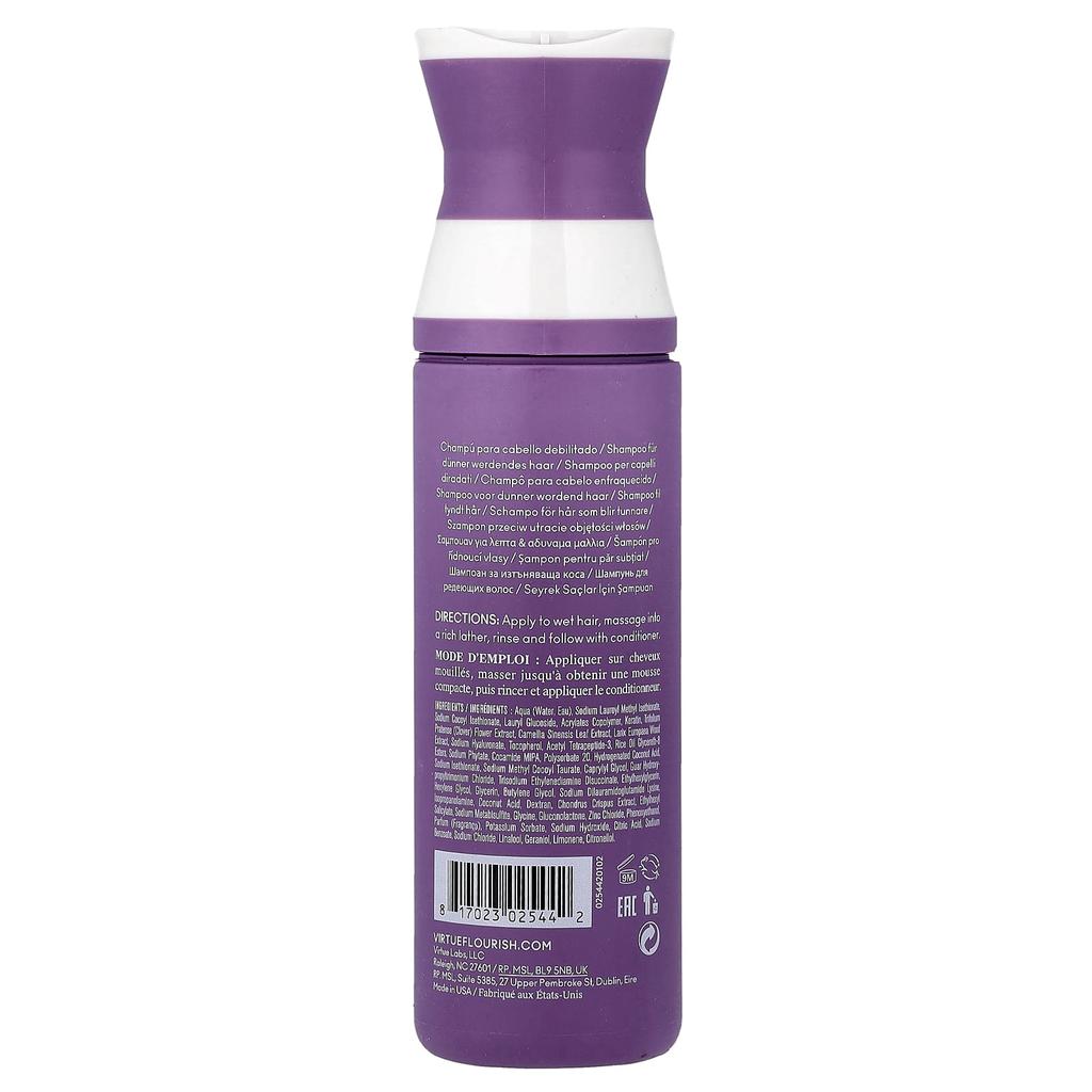 Virtue Labs, Flourish Shampoo, Fine Hair, 8 fl oz (240 ml)