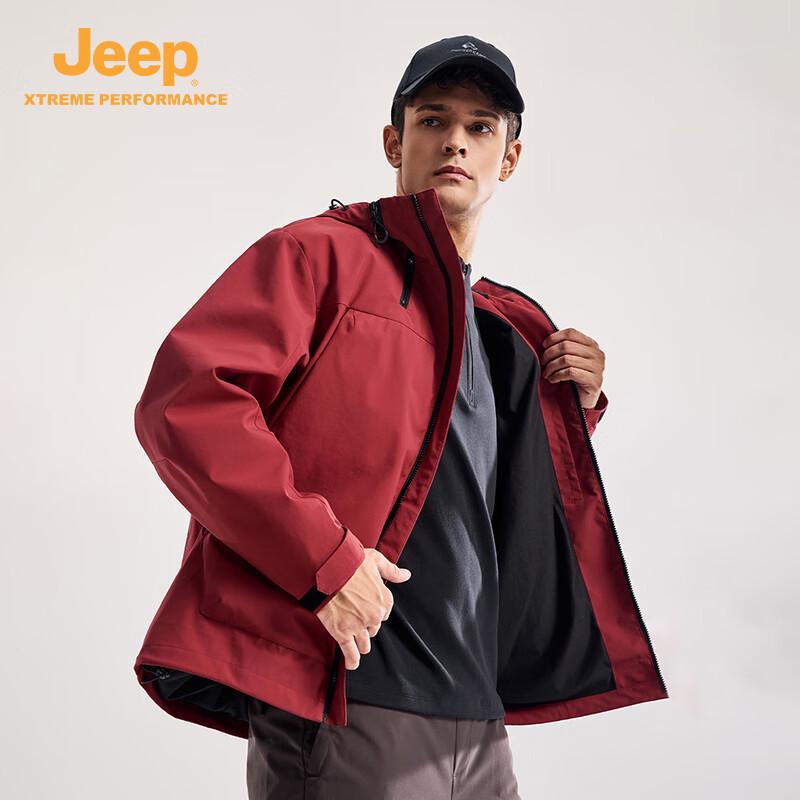 Jeep Outdoor Water-Resistant Windproof Jacket