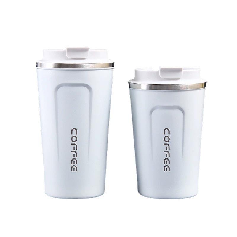 Simple Stainless Steel Coffee Cup Double-Layer Vacuum Thermos Cup Car Portable Gift Water Cup