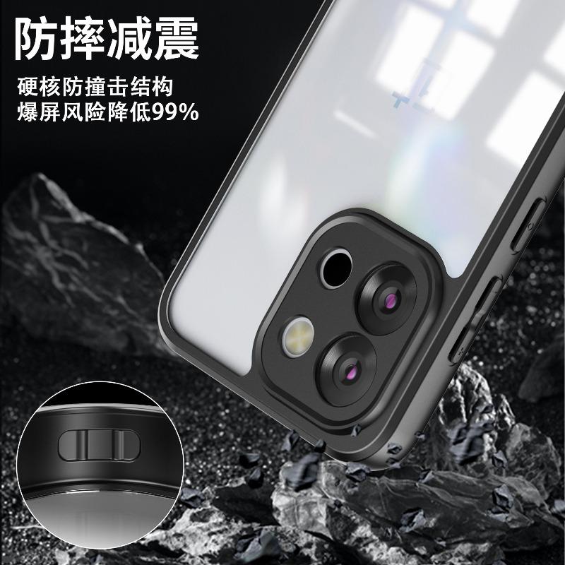 For Oneplus 13T 13S Case Fashion Acrylic Transparent Airbag Anti-Fall Cover For Oneplus 13S Shockproof Bumper Fudna