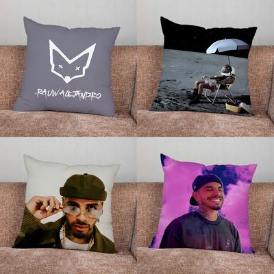 R-Rauw A-Alejandro Rapper Pillow Case For Home Bedroom Car Office Decoration Living Room Sofa Cushion Cover Suitable