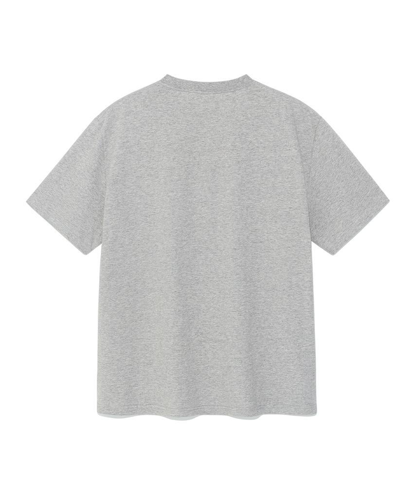 THE COLDEST MOMENT Tcm Checkboard T (Melange Gray)
