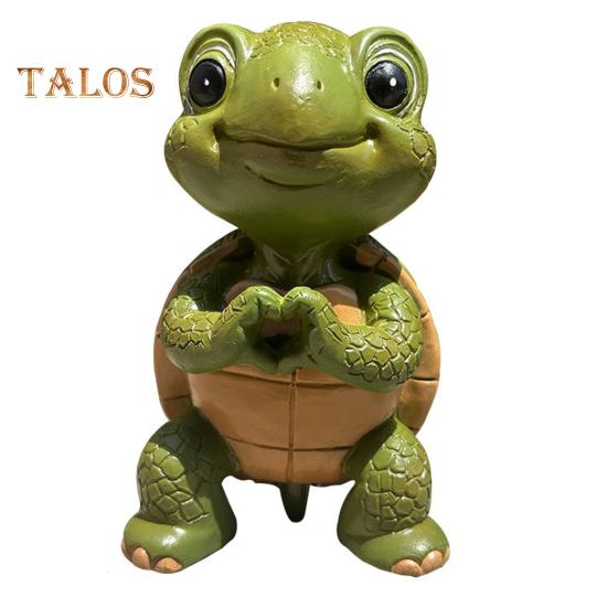 

Настольный орнамент Heart-to-Heart Черепаха Смоляный декор 3D Фигурка Черепахи Гостиная Спальня Садовое украшение Tortoise