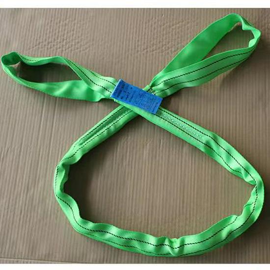 Heavy-Duty Double-End Loop Lifting Sling: Thickened Polyester for Overhead Cranes