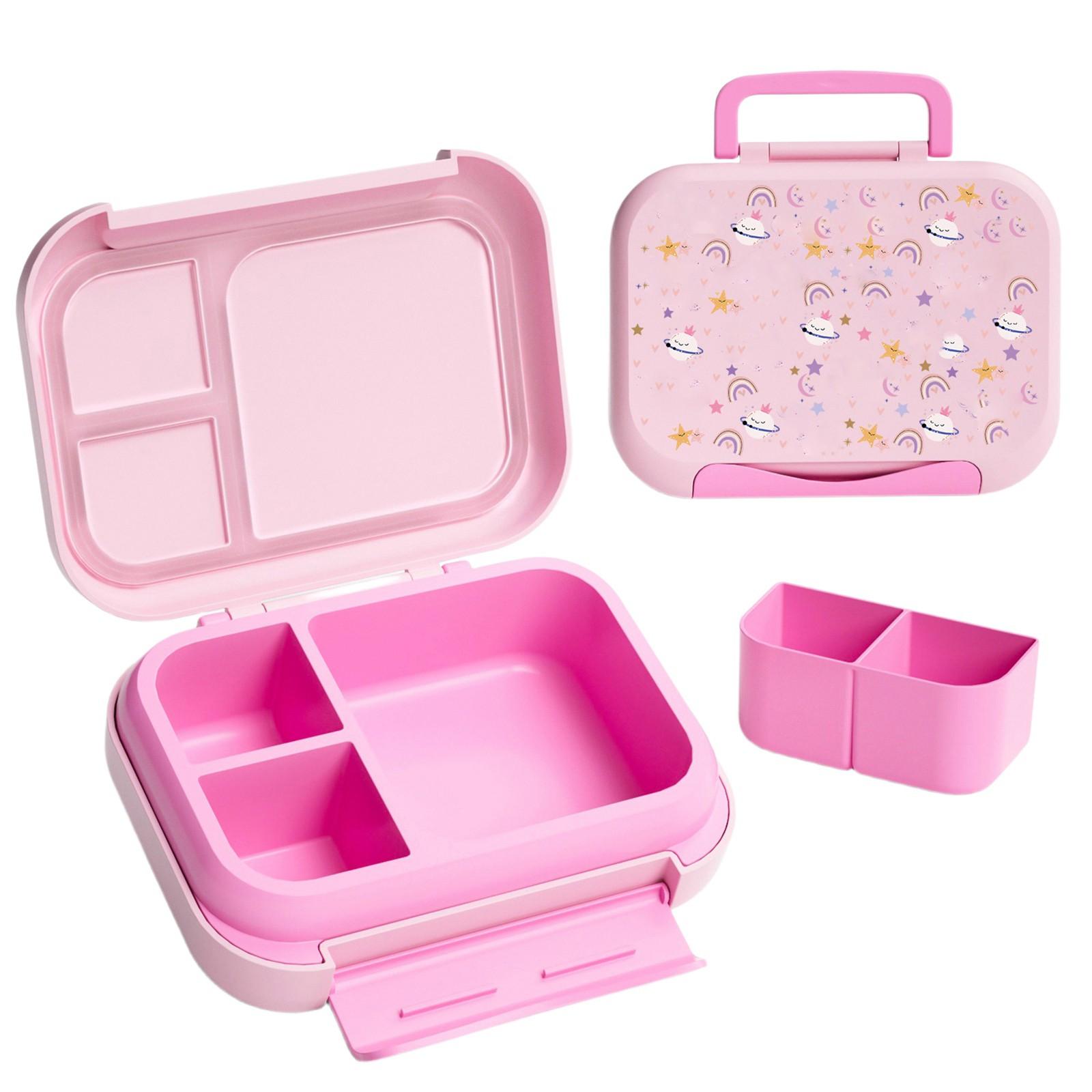 

Свежий, герметичный, многофункциональный ланч-бокс бенто, подходит для подростков и взрослых для контроля порций во время их путешествий One Size розовый