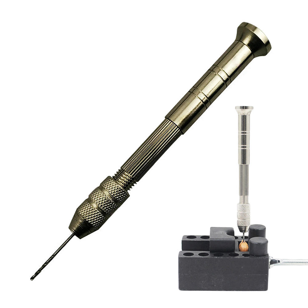 Clamp Wood Horn Aluminum Mini Twsit Chuck Manual Hand Drill Drilling