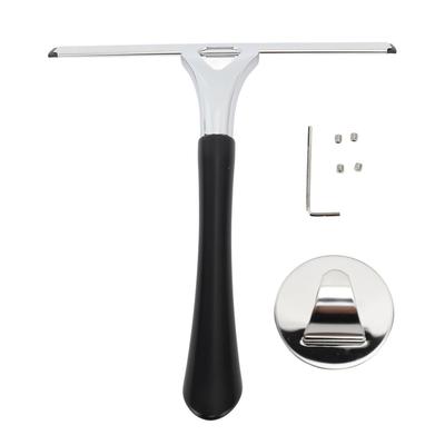 Duschabzieher, multifunktionaler Badabzieher aus Edelstahl, Fensterreinigungswerkzeug für Spiegel und Glas