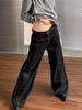 Women's Plus Size High Waist Wide Leg Streetwear Jeans - Autumn Loose Fit