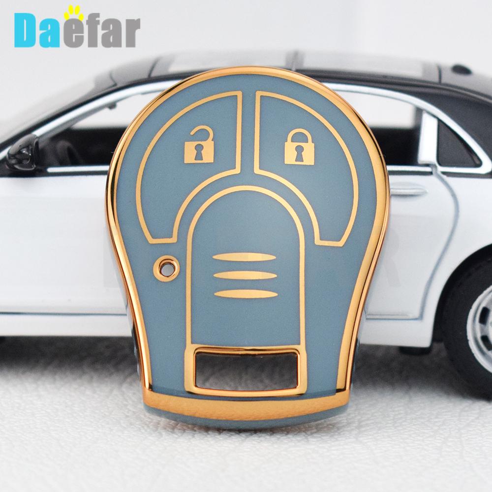 Tpu 2 Buttons Key Shell Fob Case Cover Protector For Nissan Qashqai Altima Maxima Sentra Versa Sylphy Cube Juke Rogue Micra