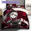 Vampire Schoolgirl  Pattern Bedding Quilt Set  Home Decoration  Gift (1 * duvet cover + 2 * pillowcase  without core)
