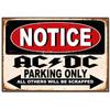 AC DC Vintage Heavy Metal Music Cool Classic Rock Band Metal Tin Sign for Home Restaurant Cafe Bar Art Wall Decoration Gifts