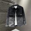 New Gradual Change Color Denim Jacket Men Versatile Ruffian Handsome Slim Autumn Jacket