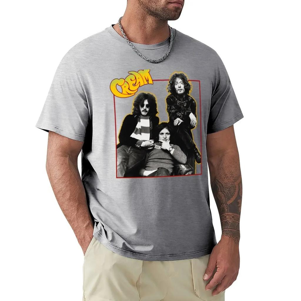 ClaptonThe Cream T-Shirt plain oversized t shirts for graphic tees anime black t-shirts for
