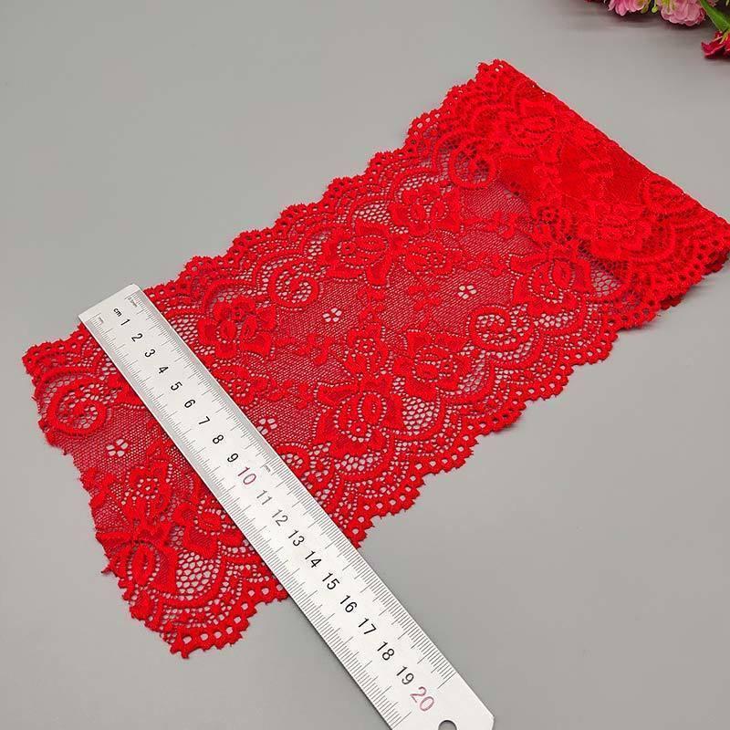 15cm Wide Soft Elastic Lace Trim for Skirts - Multi-color Options Available