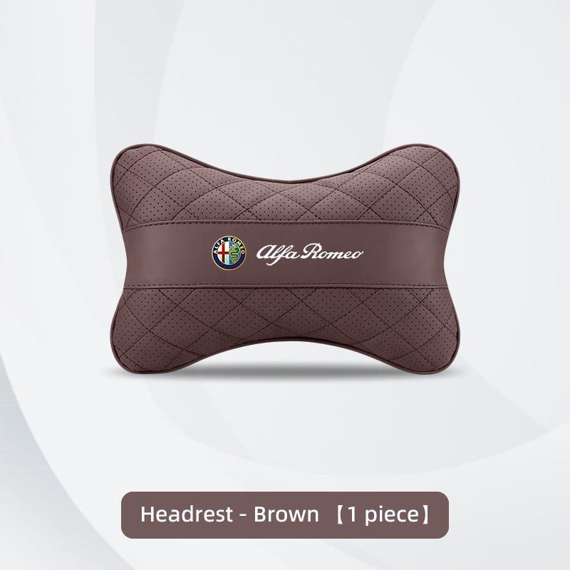 

Car Seat Head Support Cushion Lumbar Pillow Interior Accessories For Alfa Romeo 156 159 147 4C 8C 166 Giulia Giulietta Mito GT