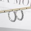 Classic Punk Retro Pattern Carved Gothic Earrings for Men In Circular Shapes