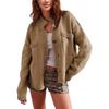 New Autumn and Winter Knitted Jacket Stand Collar Solid Color Cardigan Sweater Women's Clothing