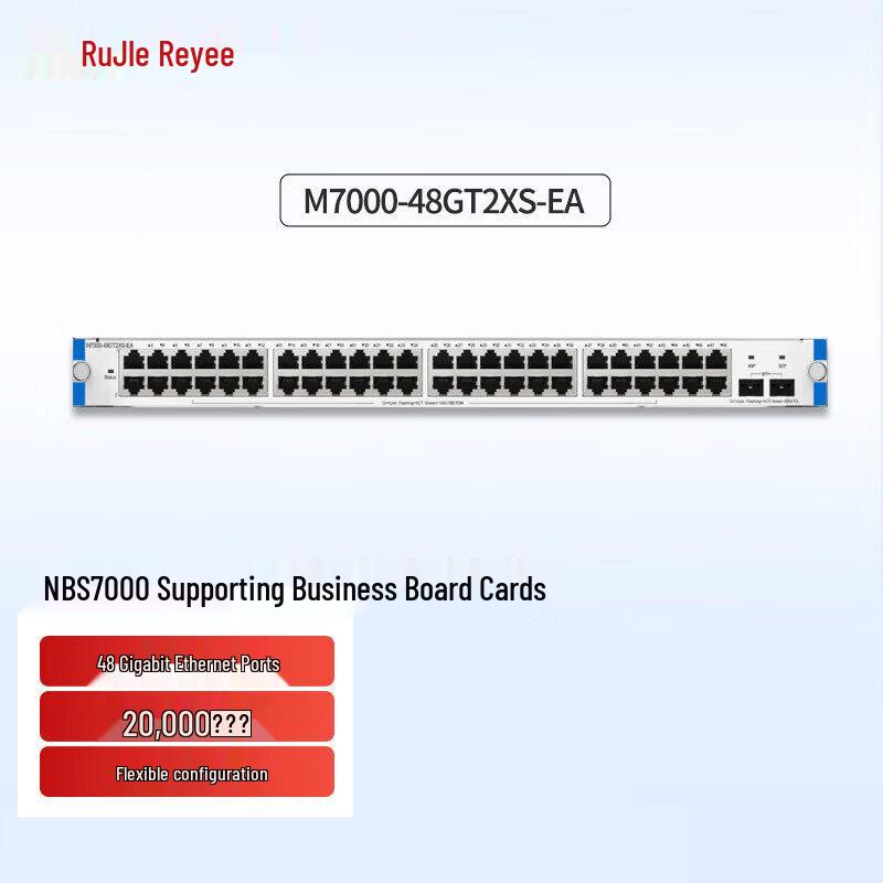 

Ruijie M7000-48GT2XS-EA 48-Port GbE + 2x10GbE SFP+ Service Card