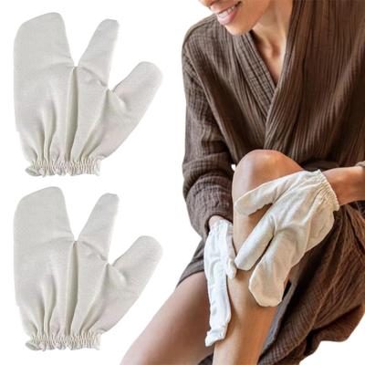 Garshana Handschuhe Grege Seidenhandschuhe Ayurvedische Massage Körper Peelinghandschuhe für Peeling Bad