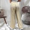 Women's Straight Pants Fashion Casual Pants Nine Point Harlan Pants