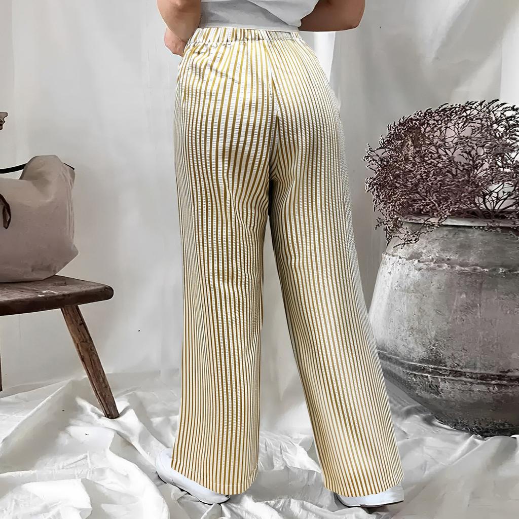Women's Straight Pants Fashion Casual Pants Nine Point Harlan Pants
