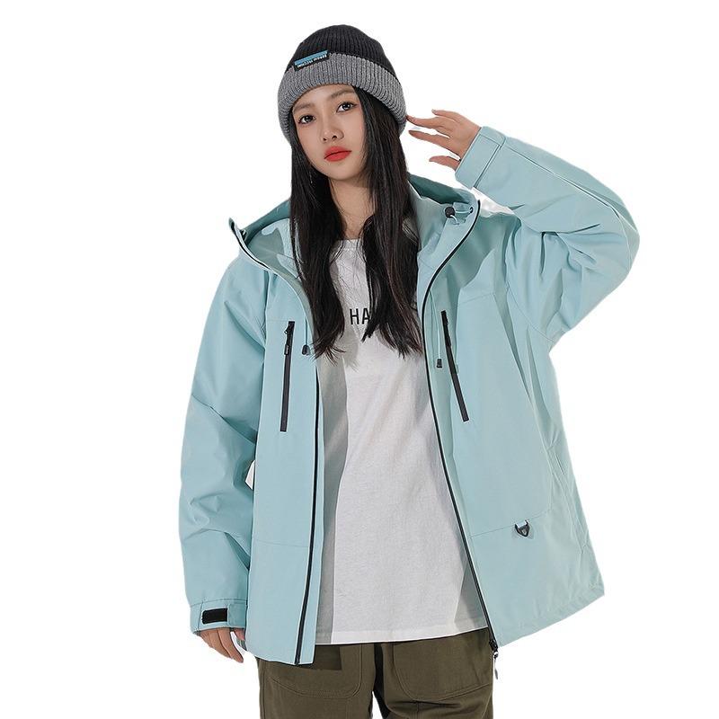 Spring & Autumn Unisex Windproof Mountaineering Jacket - Trendy, Loose-Fit, Water-Repellent Outdoor Windbreaker