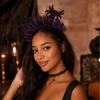 Halloween Mesh Headband Dark Gothic Headwrap for Party Costume Birthday Celebrations