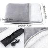 Fast Heating Foot Warmer Quick Soft Cover Heating Pad for Feet for Bedroom Rest Indoor Desk Daily Relaxation Winter Home