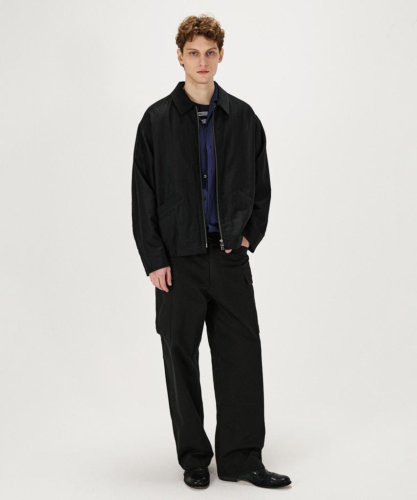 Shirter Linen Moleskin Foreman Jacket (Black)