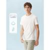 European Size Men's White Russian Cyrillic Text Print T-Shirt - Short Sleeve Round Neck Tee with Cyrillic Script Design for Casual, Beach, Party Shirt