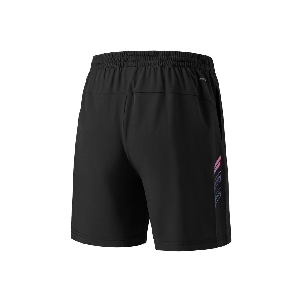 Li Ning Badminton Series Simple Versatile Mid Waist Comfortable Stylish Five Point Casual Shorts Unisex shorts AAPW037-1