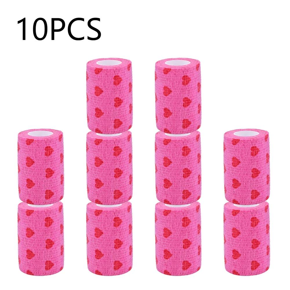 2/5/10 шт. Самоклеящиеся эластичные бинты для защиты лап домашних животных (собак и кошек), медицинские бинты, нетканые когезивные бинты