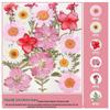 Handmade Pressed Flower Bookmark and Epoxy Sticker Pack with Real Leaf and Plant Specimens for DIY Face Makeup.