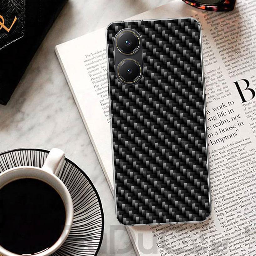 Forged Carbon Pattern Cover For Xiaomi Poco X7 X6 X5 Pro X3 Nfc F7 Ultra Phone Case F6 F5 X4 F4 Gt F3 M6 M5S M4 M3 Print Shell P