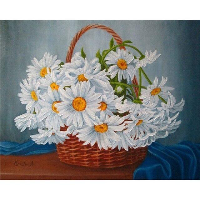 Flower Diamond Painting Accessories 5D DIY Diamond Mosaic Embroidery Cross Stitch Full Round Square Rhinestone Home Decoration