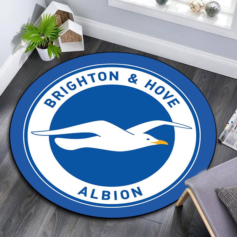 Brighton Hove Albion Round Area Rug Under Office Chairs Bedroom Living Room Home Decor