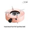 Portable Windproof Stainless Steel Alcohol Stove - Thickened Push-Pull Design for Commercial Use