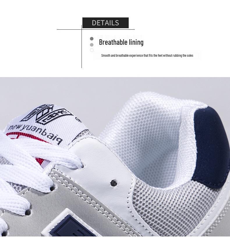 2024 Men's Forrest Gump Lightweight Fashion Sneakers: Trendy, Versatile for Spring/Autumn, N-Letter Design