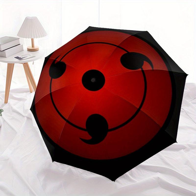 Red Circle Symbol Button - Unique Design for Any OccasionUmbrella, Portable 3-Fold Compact Umbrella for Men & Women Gift