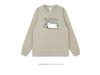 Trendy Cartoon Print Long Sleeve Top - Stylish & Versatile for Students and Besties